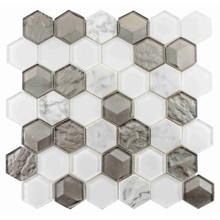 Andova Tiles ANDOVA TILES Xen 2" W x 2" L Mosaic Wall Tile ANDXEN603